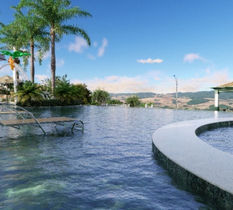 Piscinas de Borda infinita no Lago corumba